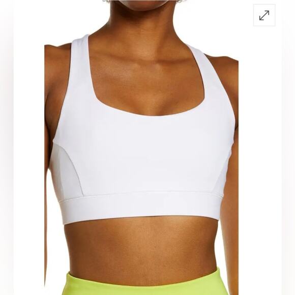 IVL Collective Stay-in-Place Brilliant White Sports Bra Size 10 NWT - Picture 1 of 7